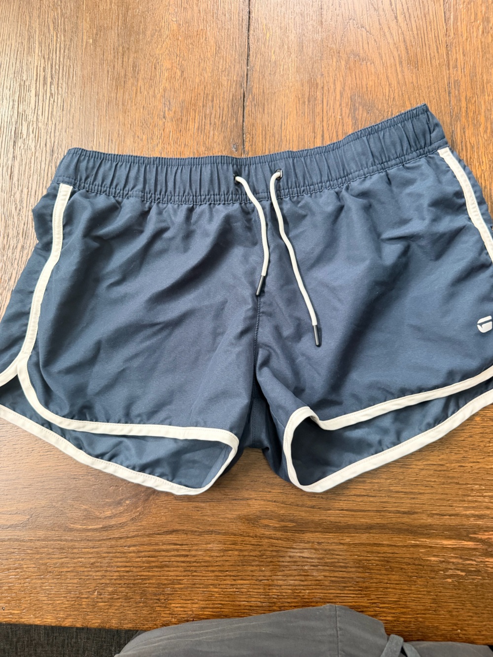 G-Star Men's Navy Swim Trunks with White Trim